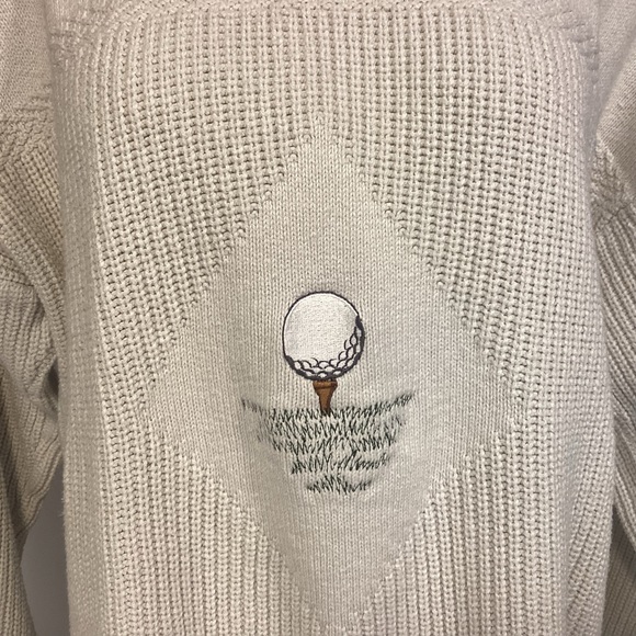 VTG Golf Sweater Cotton made in USA Susquehanna Trail Womens Unisex size XL - Picture 2 of 8